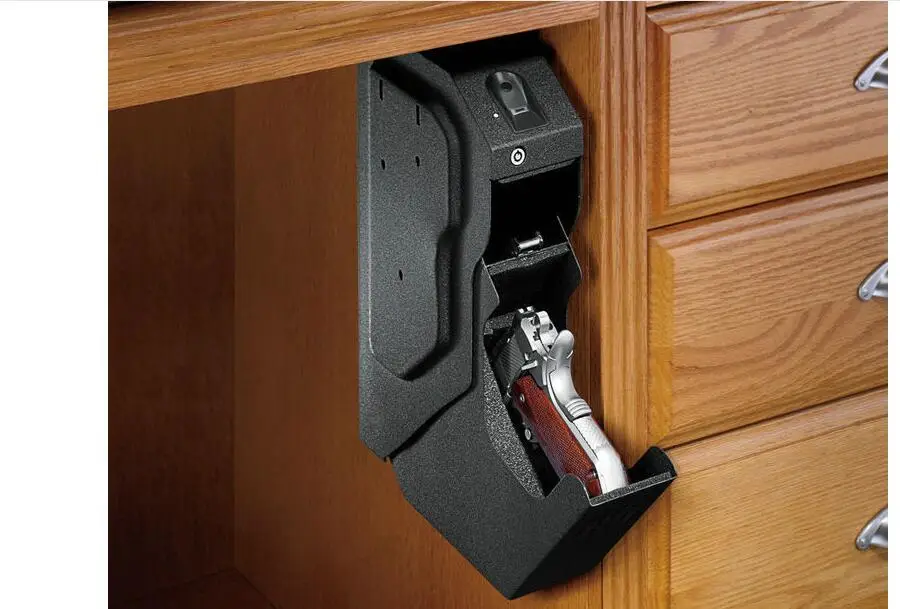 

New Fingerprint pistol safe gun safe box Fingerprint safe