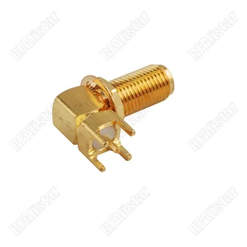 

20 Pieces SMA Female Jack Right Angle Thru Hole PCB Mount Long Version RF Connector