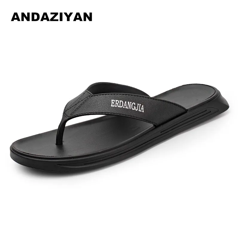 

2019 new fashion summer rubber flip flops men shoes
