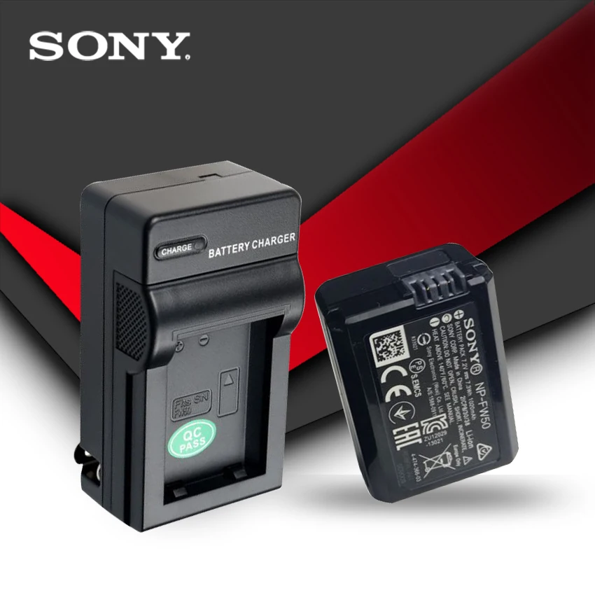

1pcs Sony Original NP-FW50 NP FW50 NPFW50 Battery NEX-7 NEX-5R NEX-F3 NEX-3D Alpha a5000 a6000 Alpha 7 a7II