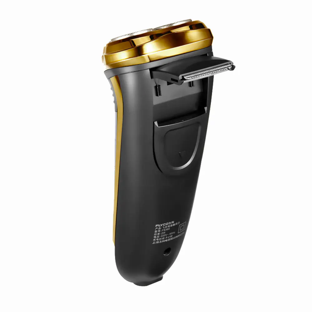 Flyco золотой черный Электрический станок для бритья мужчин уход за лицом Barbeador Golarka