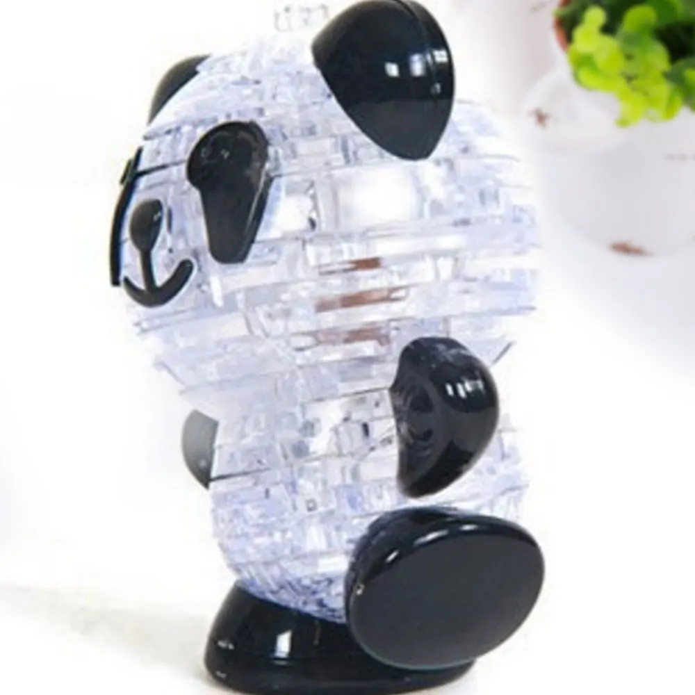 

3D Puzzle Glitter Toys Crystal Panda Model Jigsaw Game Children Intelletual