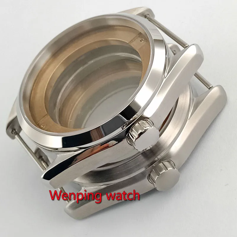 

41mm Watch case watch accessories Bottom cover Fit eta 2836 miyota 8205,8215,821A;mingzhu DG2813,3804 movement P872