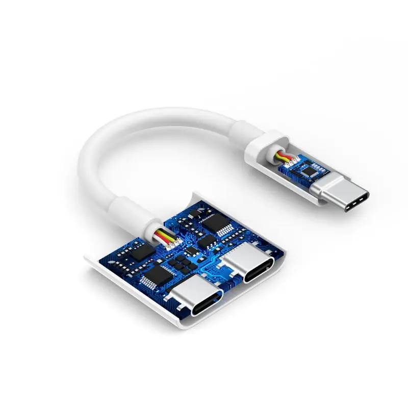 2 в 1 быстрая зарядка гарнитура адаптер тип-c USB-C 3,5 мм цифровой аудио кабель конвертер для IPad Pro Google, HTC huawei