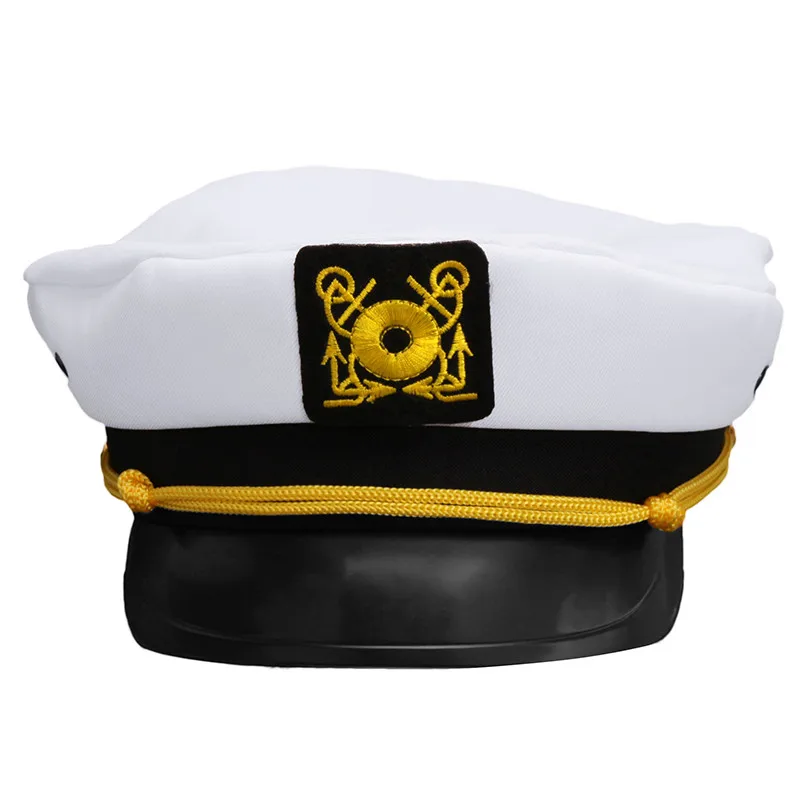 1PC2019 The Latest Navy Marine Yacht Boat Ship Sailors Navy Captain Military Cap Adult Unisex Fancy Dress Supplies