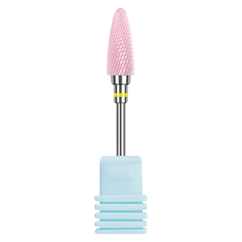 

Pink Ceramic Nail Drill Bit 3/32 Inch Electric File Drill Bit Manicure Pedicure Tool Unloading Ceramic Grinding Head