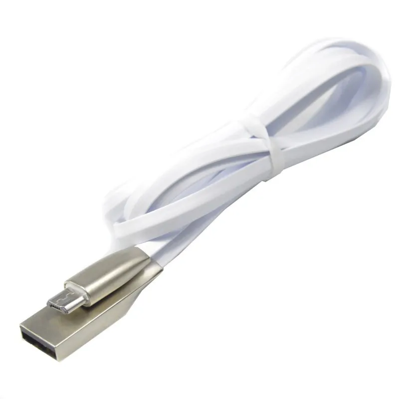 Кабель Micro Usb 2A 1 М Цинковый Сплав Металлов TPE Синхронизации Данных провод