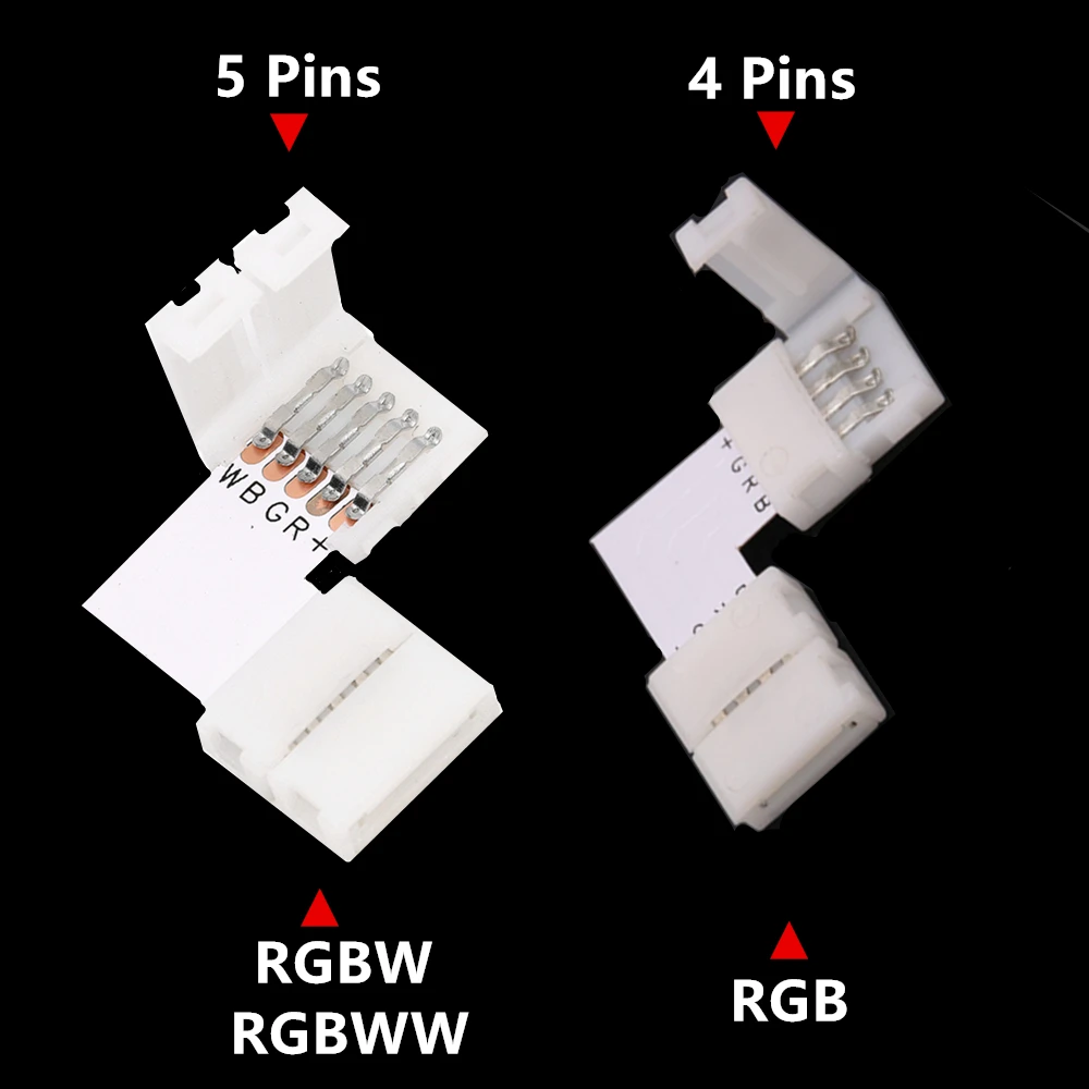 RGB 10 мм RGBW светодиодные ленты Разъем 5 контактов 12 L T X форма Бесплатный сварочный