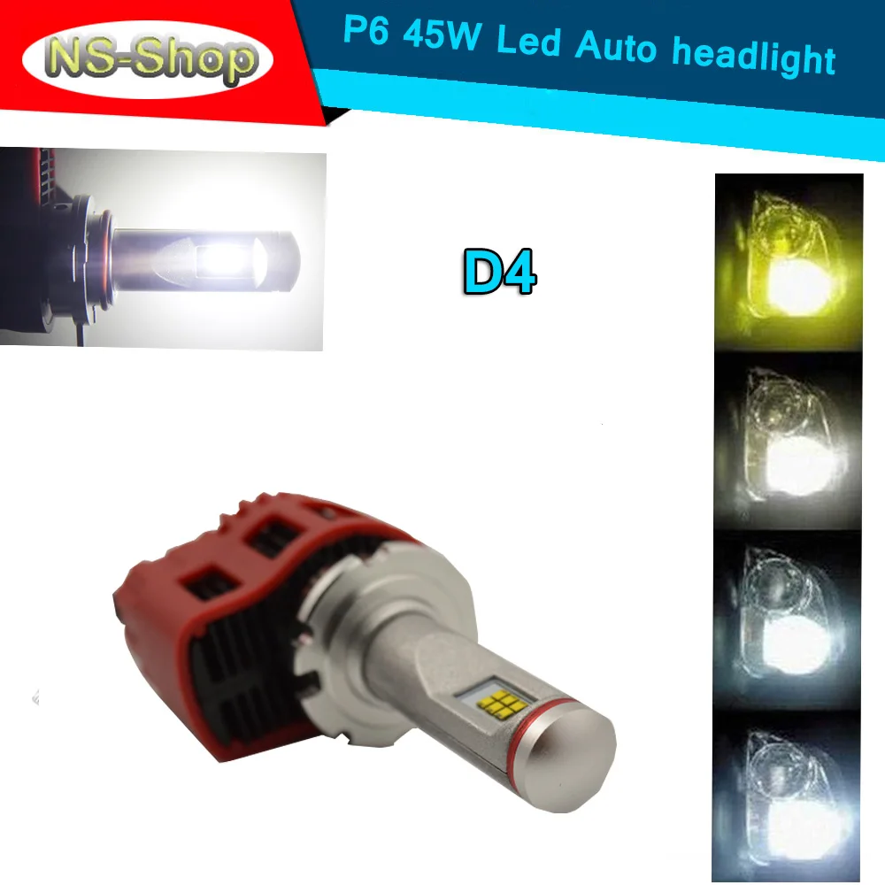 Nouvelle Arrivée canbus P6 D4 Voiture LED Tête lampe conversion Kit
