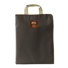 Простой сплошной A4 большой емкости для документов сумка Бизнес Портфель для хранения файлов папка для бумаг канцелярские товары студенческий подарок темно-серый