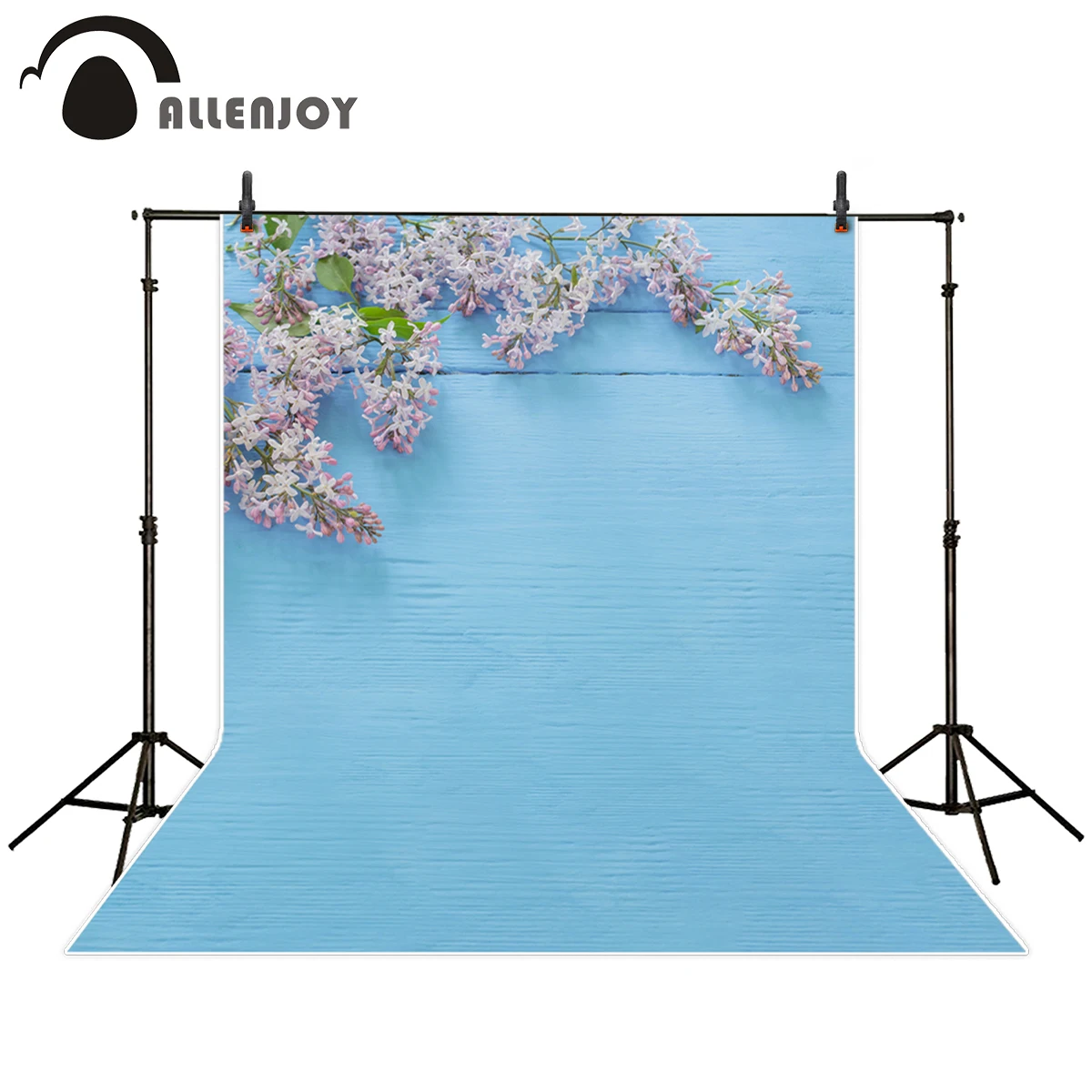 Allenjoy детский фон для фотосъемки с голубой деревянной доской розовый белый