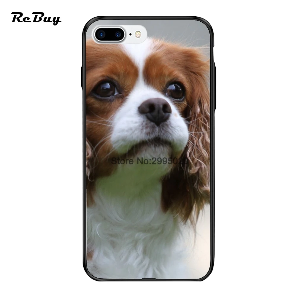 Kawaii кавалер Кинг чарльз спаниель собака чехол для iPhone X Ультра тонкий 6 S 7 8 плюс