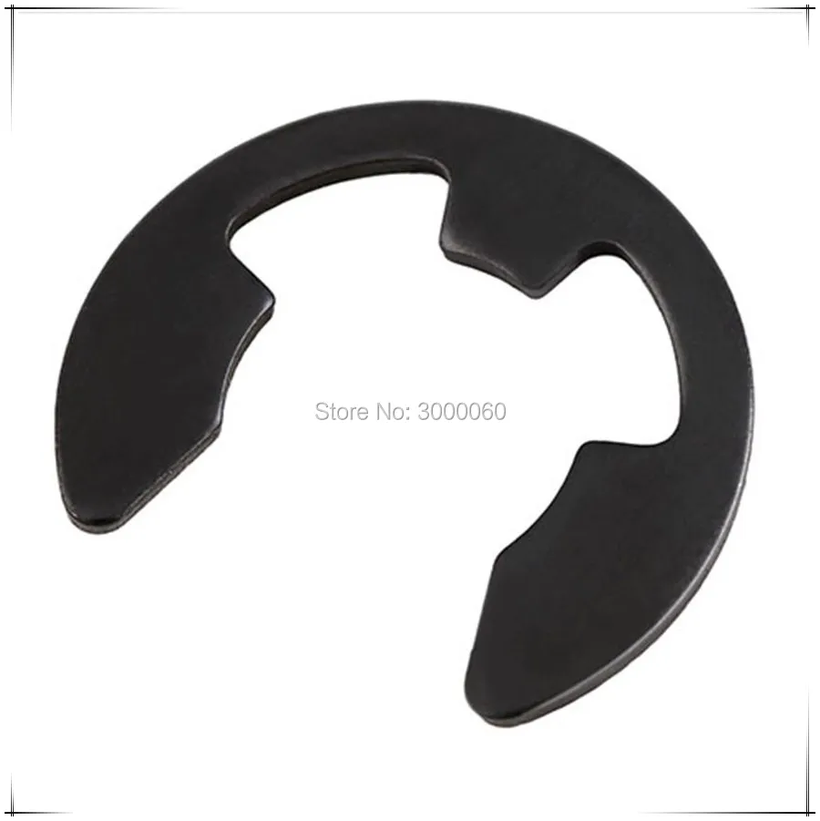 M10 M12 M15 Mn65 Black Steel E Type Retaining Lock Washers For Shafts