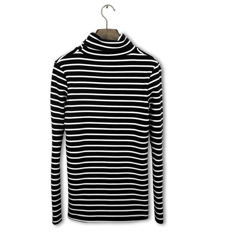2018 New Game Of Throne Undertale Autumn And Winter Youth Wear High - Collar Cotton Stripe Tunic Men Women Long Sleeve T-shirt