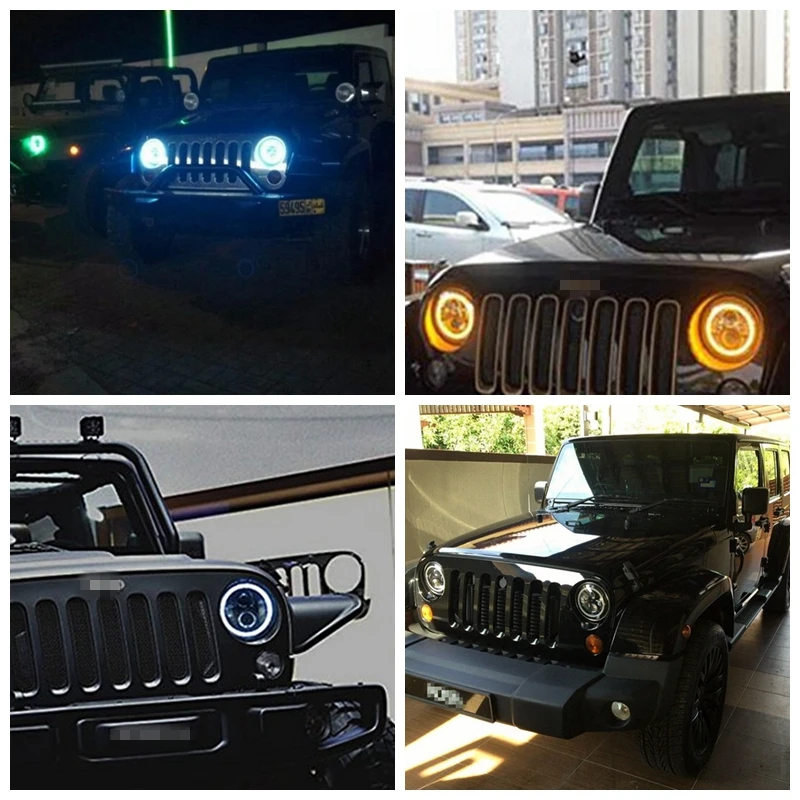 Marlaa для Nissan Patrol Y60 Hummer H1& H2 пара 7 дюймов светодиодный фонарь для Jeep Wrangler TJ JK LJ CJ 7 дюймов для Land Rover Defender