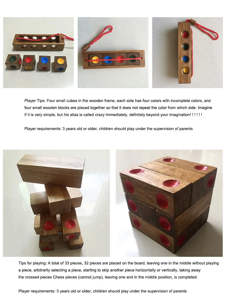 Деревянный гексагональной головоломка Танграм игрушка игра деревянная головоломка для детей взрослых классический ручной логическая Головоломка Развивающие игрушки