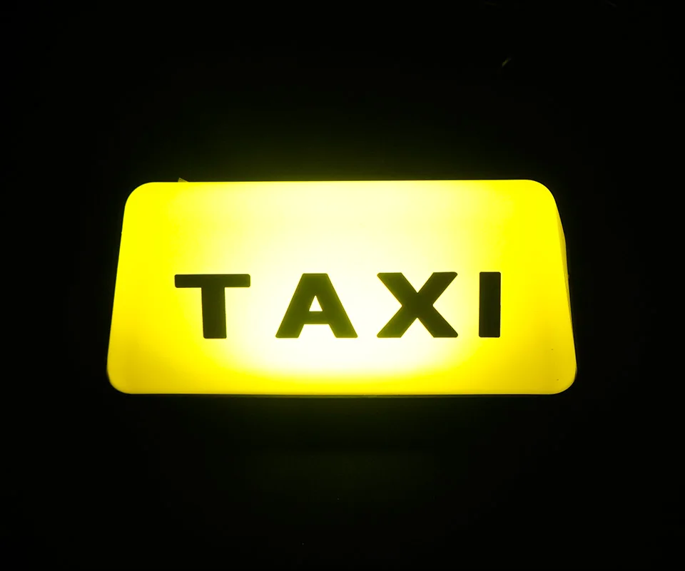 Такси светодиодный индикатор светильник знак СВЕТОДИОДНЫЙ дневной светильник Автомобильные дневные ходовые огни DC 12 В 5 Вт Авто Вождение на крыше кабины светодиодный знак противотуманный светильник