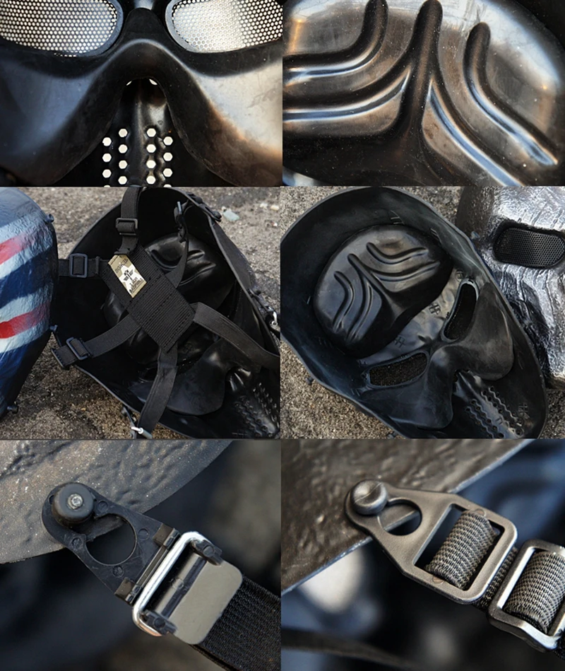 Tactical skull mask CS field protective mask (12)
