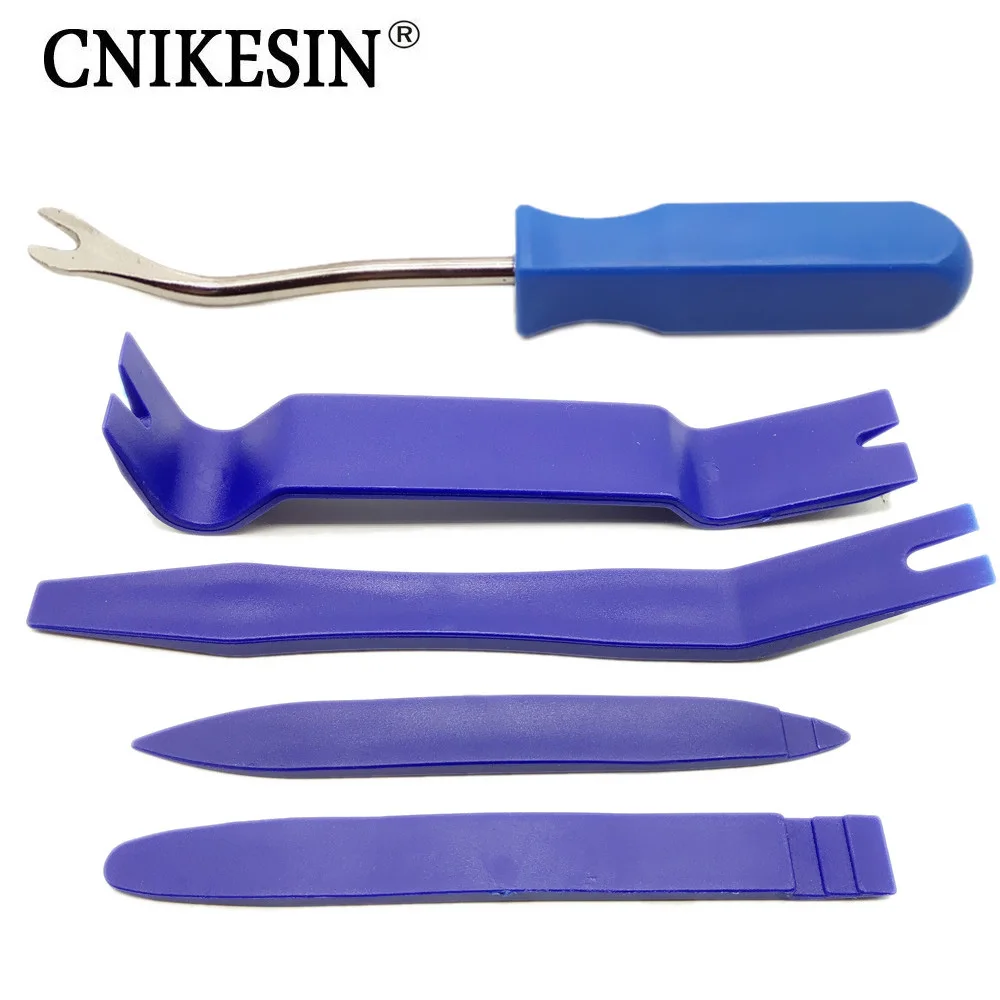 CNIKESIN 5 Piece Suit Auto Plastic Fastener Removal Tool Car Door Engine Cover Clips Installer Repair Tools for All Car Clamp