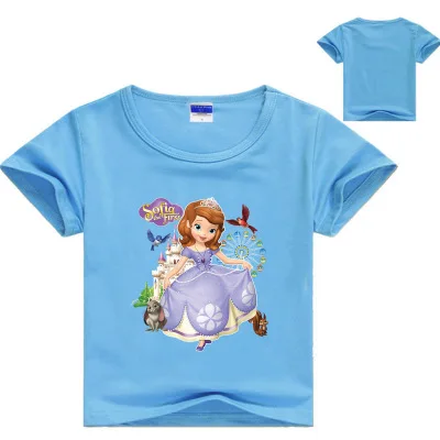 Комплект одежды для девочек 2-12 лет; одежда принцессы Софии; летняя одежда для маленьких девочек; Детский костюм; комплекты с рубашкой - Цвет: color at picture