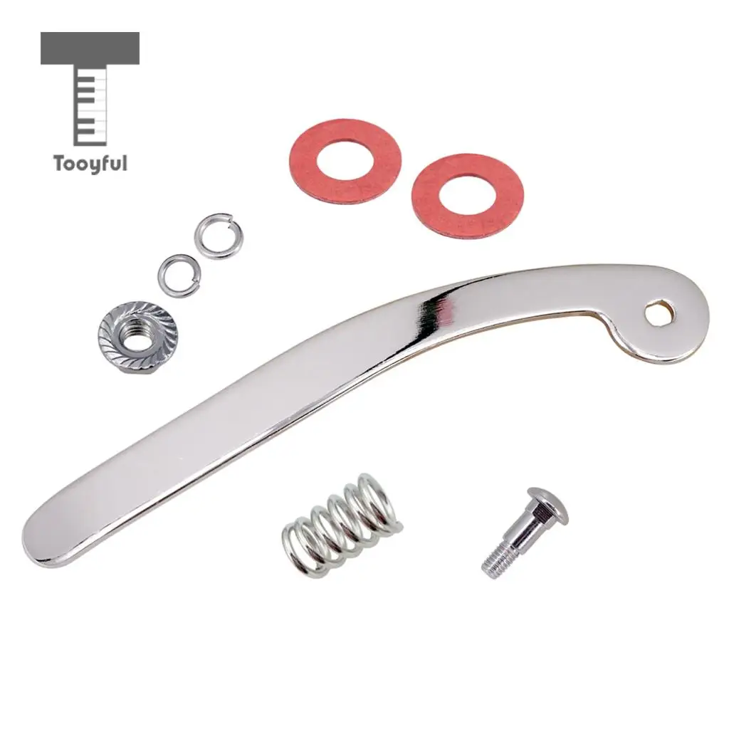Tooyful Chrome Guitar Tremolo Tailpiece Bridge Parts Cranking Bar for Bigsby Jazz Guitar