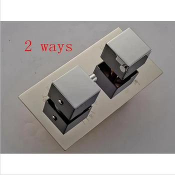 

2 Ways Wall Mount Chrome Shower Valve 2 Handles Replacement Control Mixer Valve