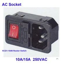 Гарантия качества 5 шт. в партии 250В переменного тока, 10А розетка переменного тока кулисный переключатель розетка переменного тока 3 Клеммная розетка с держателем предохранителя