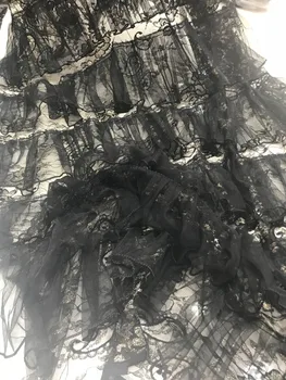 

nice looking feather embroidery tulle mesh lace fabric Jolin-12.312 with good quality for party dress