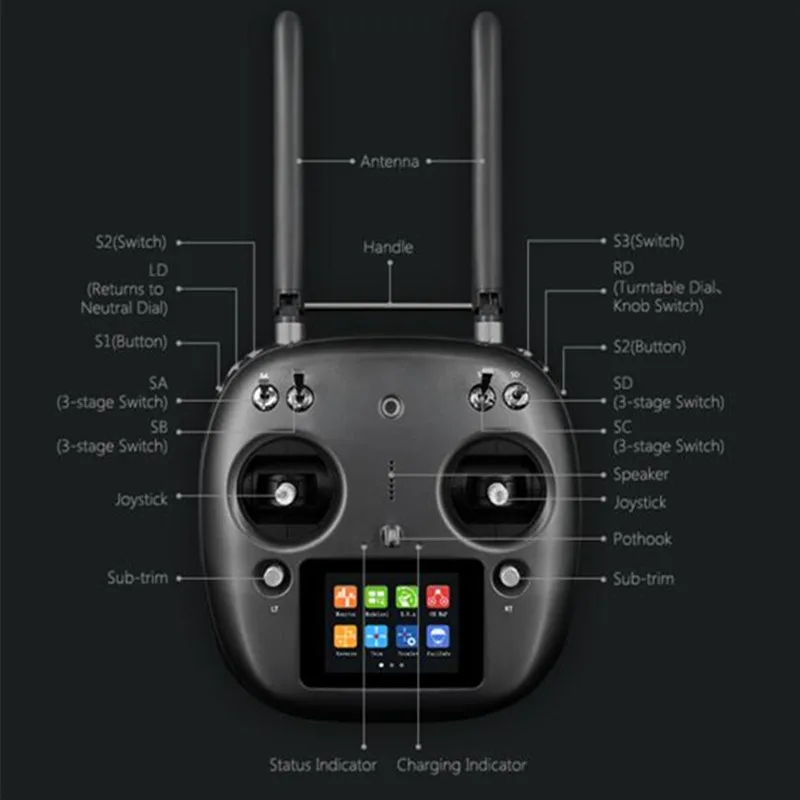 

SIYI XT32 2.4G 16CH remote control receiver XR32 with 915 DATALINK for DIY FPV drone Agricultural UAV / RC model / robot