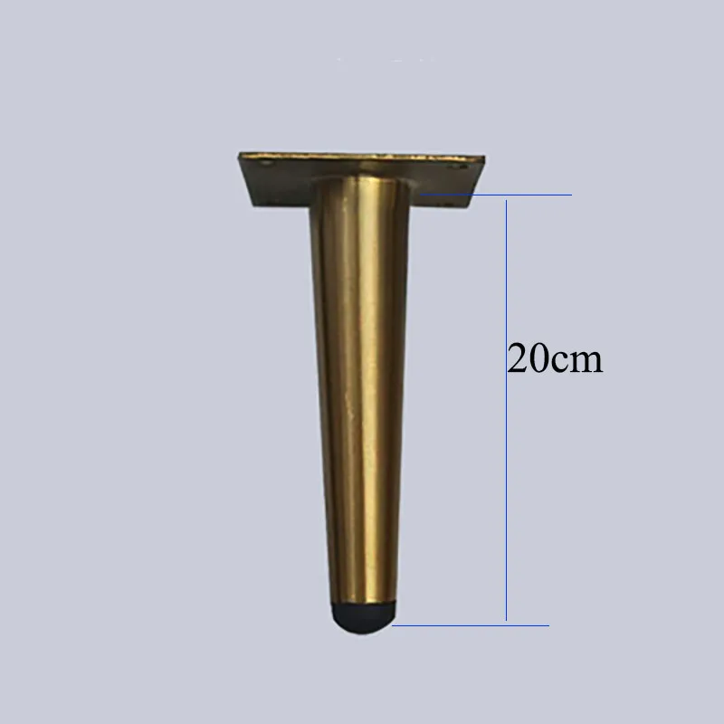 4 шт., 10 см/15 см/20 см/25 см/30 см, ножки для шкафа из нержавеющей стали, подставка для телевизора, ножки для чайного стола, ножки для шкафа, опоры для дивана - Цвет: 20cm