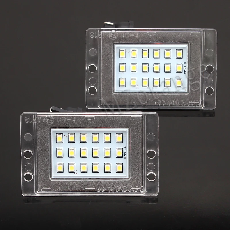 

2Pcs LED License Plate Lights 12v White 6000K Led Number Plate Lights Car-styling For Volvo for 855 for V70 1997 1998 1999 2000