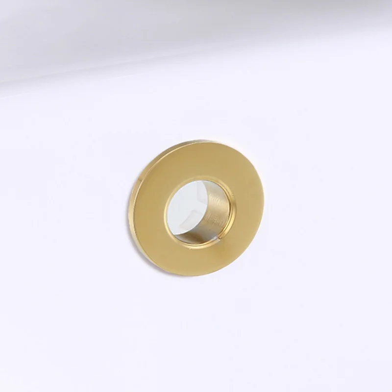 Delleu Bacino da Bagno Ricambio Rotondo Copertura per troppopieno Anello per troppopieno Anello per troppopieno