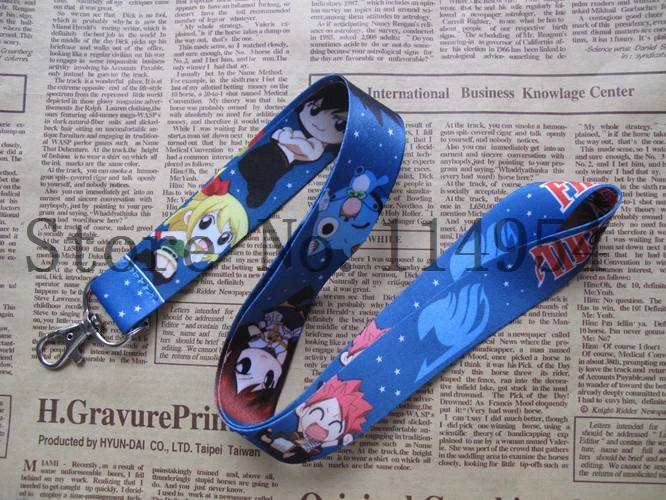 

Free Shipping Wholesale 10 Pcs Cartoon Japanese Anime Fairy Tail Strap Lanyards Cell Phone PDA Key ID Strap Charms T--106
