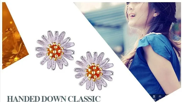 daisy fresh flower earrings (7)