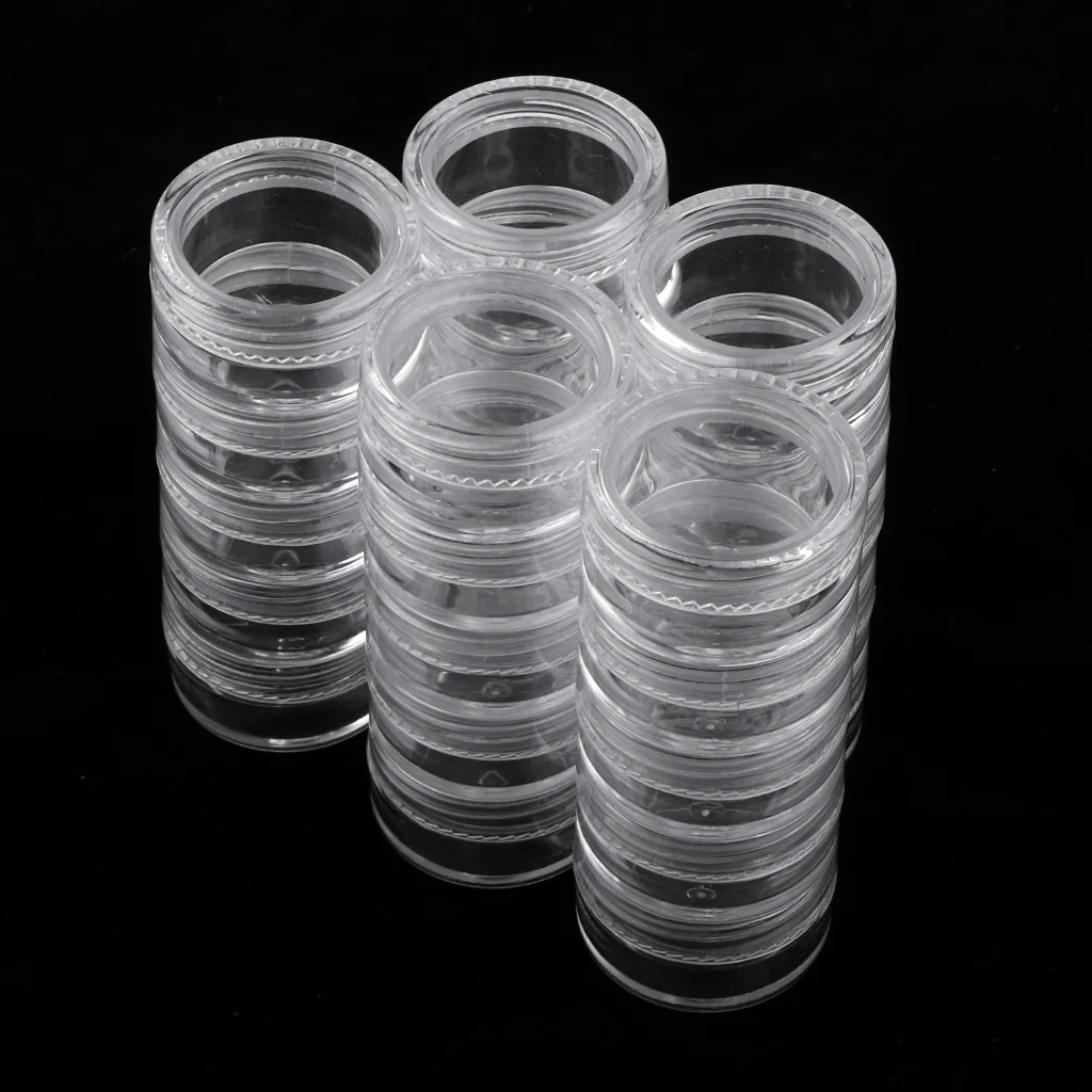 Plastic Jewelry Organizer Container Storage Box Single Mini Plastic Storage Box 25 Grids for Beads, Jewelry, Tools, Pills