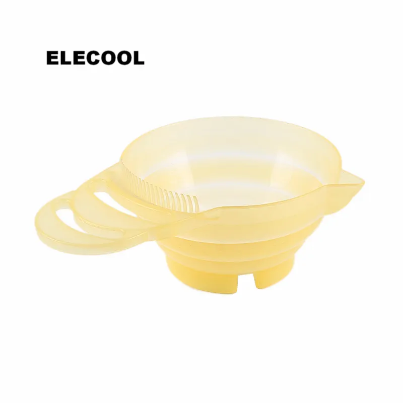 

ELECOOL 300ml Plastic Hair Paint Mixing Bowls Hair Dye Color Bowl DIY Hairdressers Styling Tool with Handle