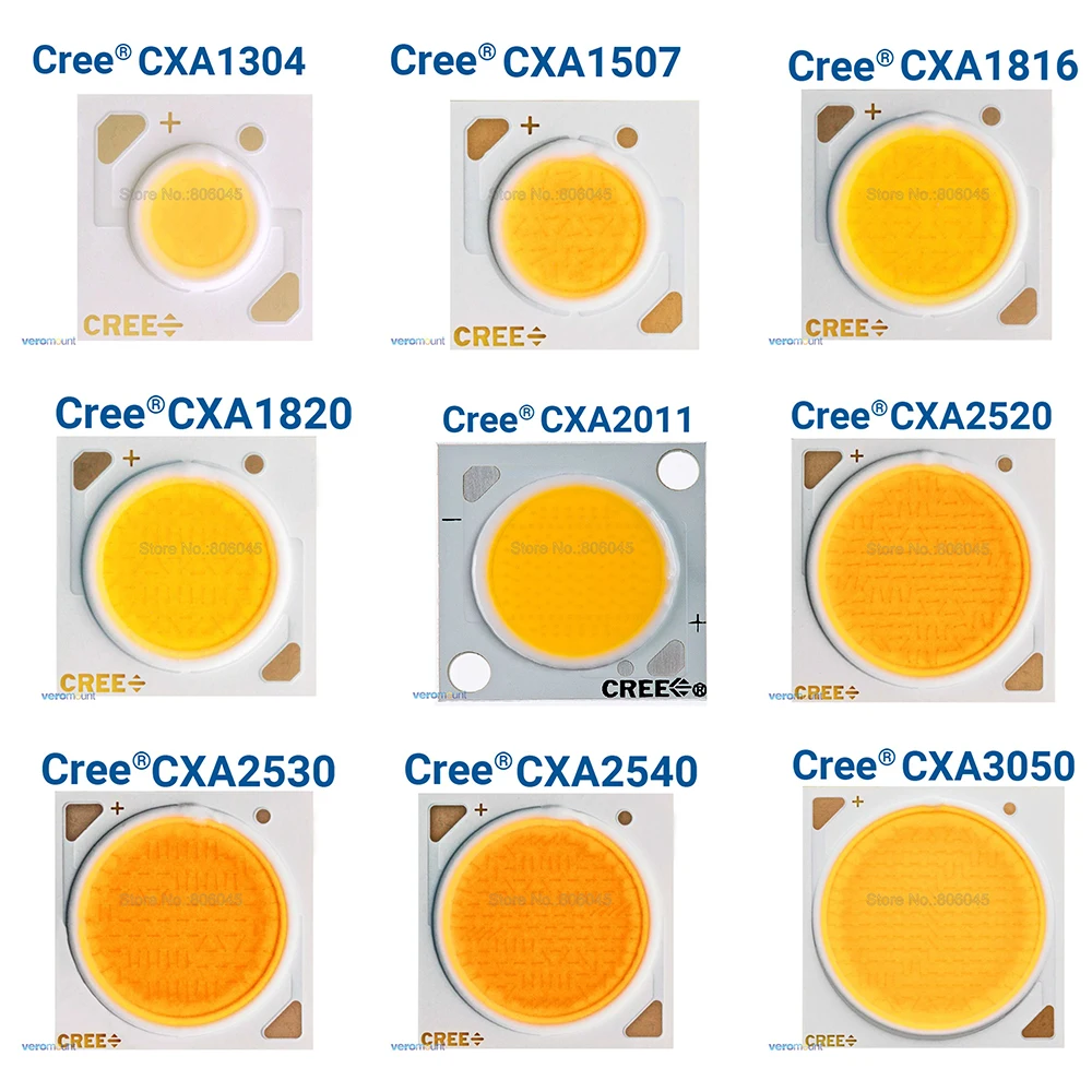 Cree CXA1304 CXA1507 CXA1816 CXA1820 CXA2011 CXA2520 CXA2530 CXA2540 CXA3050 нейтральный белый/теплый белый COB Чип-диод светодиодный массив