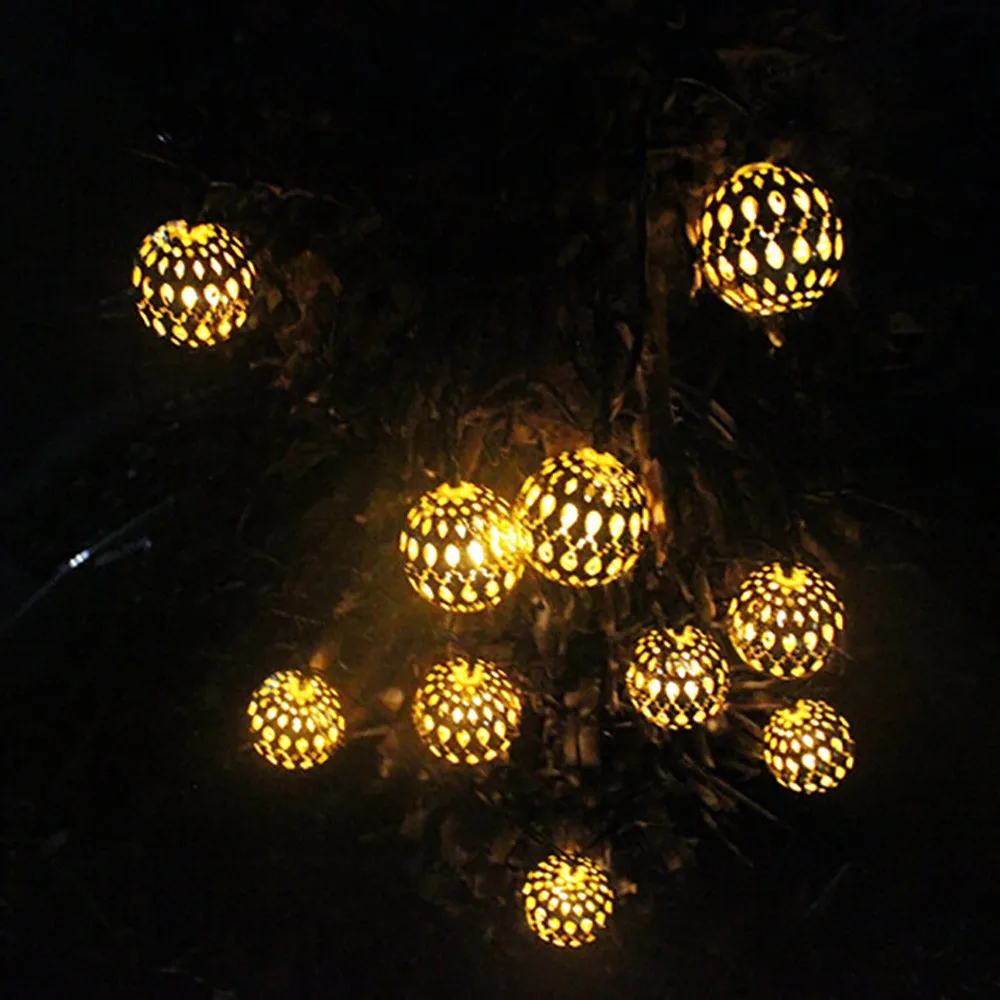 

Solar Snowflake String Lights Home Garden Decoration With 10LED Beads Outdoor Lights