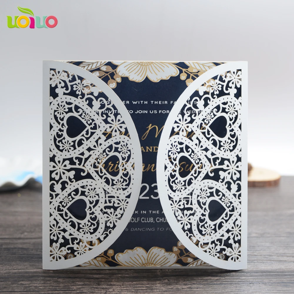 Cuore Di Lusso Semplice Ed Elegante Inviti Di Nozze Fatti A Mano Matrimonio Invito lio Laser Invitation Card Handmade Invitations Cardscard Handmade Aliexpress