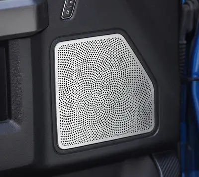 

Door Speaker Decorative Mesh Cover Trim 4pcs For Ford F150 F-150 2015-2017