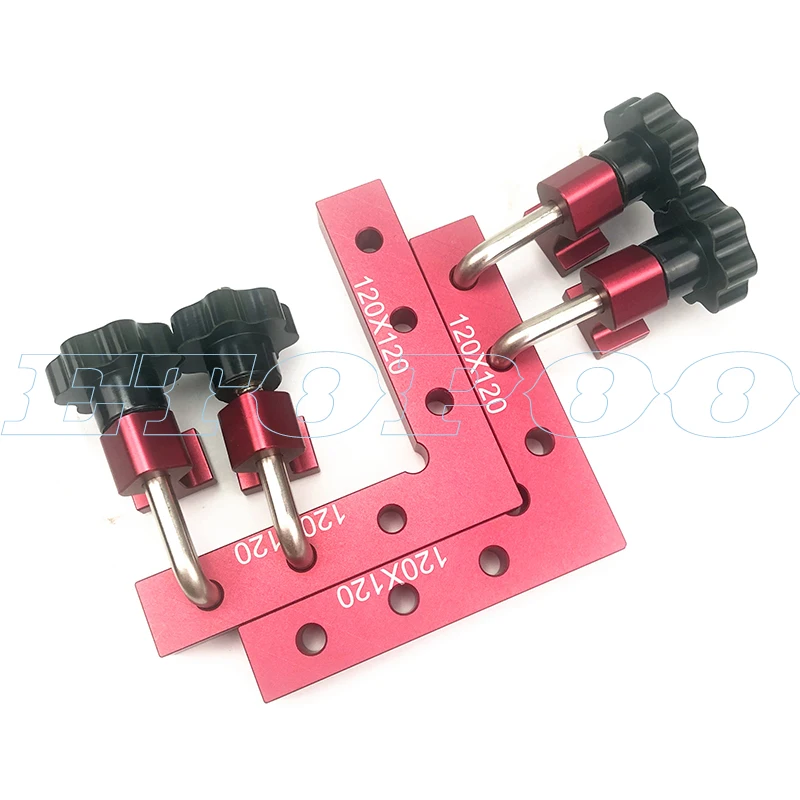 

6pcs/set 120*120mm square ruler L block ruler 90 degree right angle positioning panel fixing clip woodworking carpenter tools