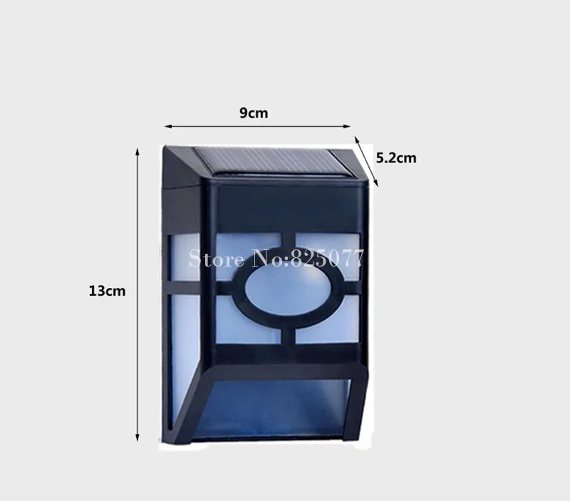 Светодиодный настенный светильник на солнечной батарее, светодиодный светильник для забора, уличный светильник, настенный светильник на солнечной батарее, загородный забор, патио, фонарь, HM183
