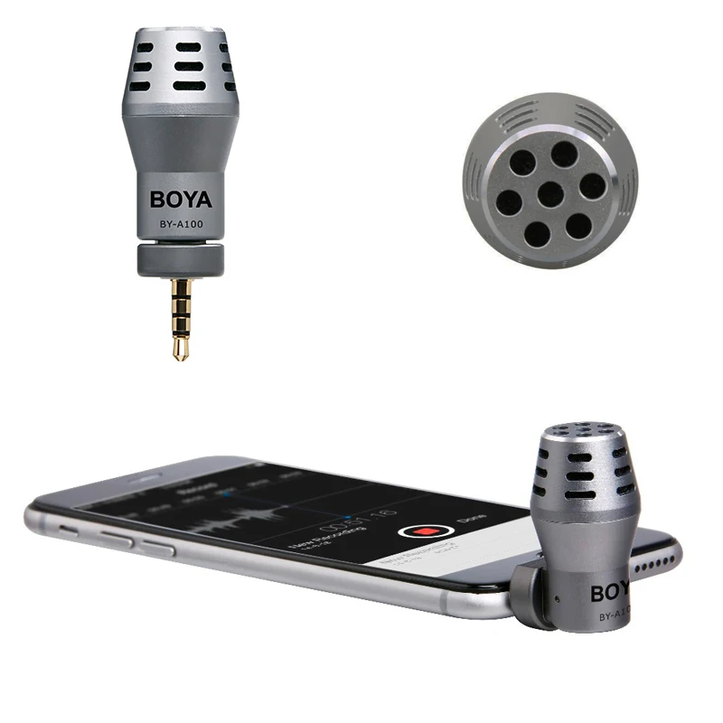 Всенаправленная конденсаторный микрофон телефона для iPhone 6 6S 5 5s Ipad iPod touch samsung S6 htc