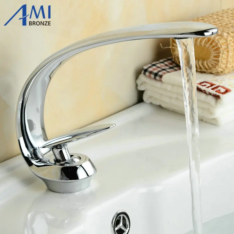 

Bathroom Basin Faucet Waterfall Basin Mixer Tap FreeShipping Brass Faucet 6082C