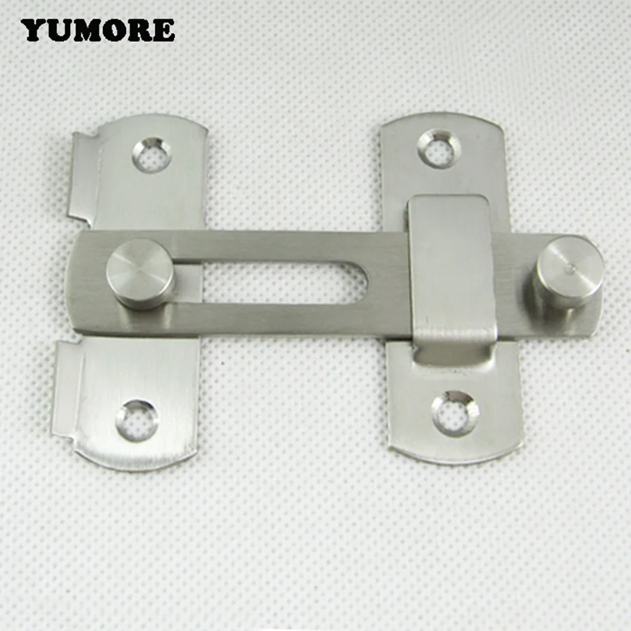 YUMORE Stainless Steel 4PCS Small Hasp Door Lock Latch Barrel Bolts