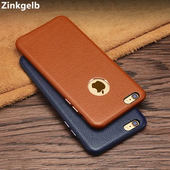 

For Apple iPhone 6 Cover Case Luxury Cute Genuine Leather Ultra Thin Hard Protective Phone Case for iPhone 6 Back Cover Fundas