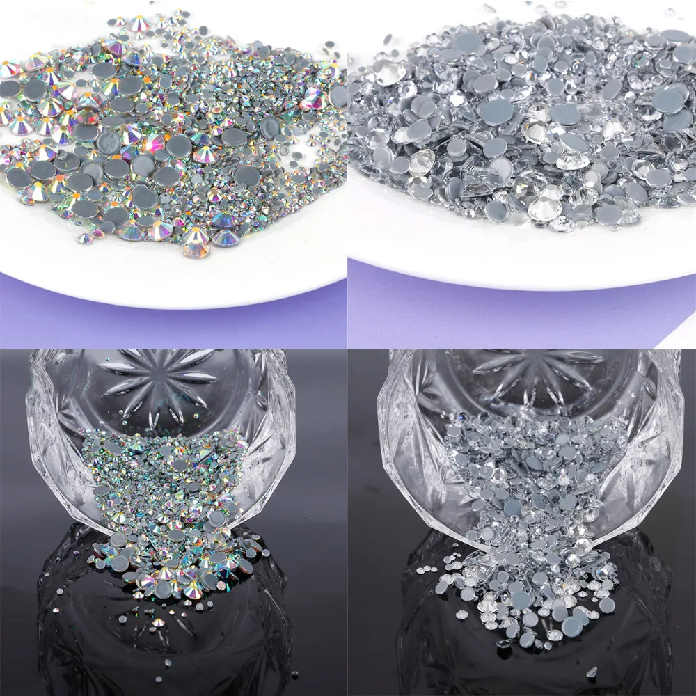

Crystal AB Glitter Rhinestones Non Hot Fix Sewing & Fabric Garment Rhinestone Nail Art Drill 1440pcs/bag Jewelry DIY Accessories