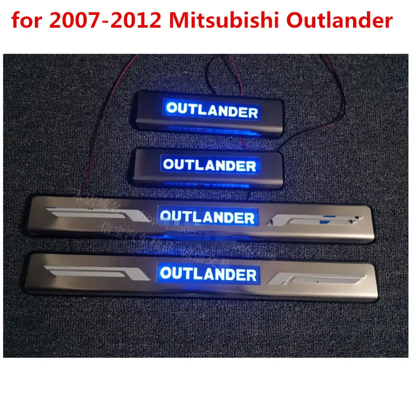

Blue LED Side Door Sill Scuff Plate for 2007-2012 Mitsubishi Outlander Auto parts