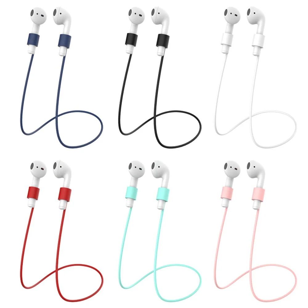 Новинка 6в1 аксессуары для AirPods силиконовый защитный чехол анти потерянный