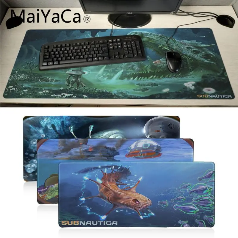 Игровой коврик для мыши Maiyaca Subnautica, игровые коврики для геймеров, большой игровой коврик для мыши, компьютерный коврик для геймера